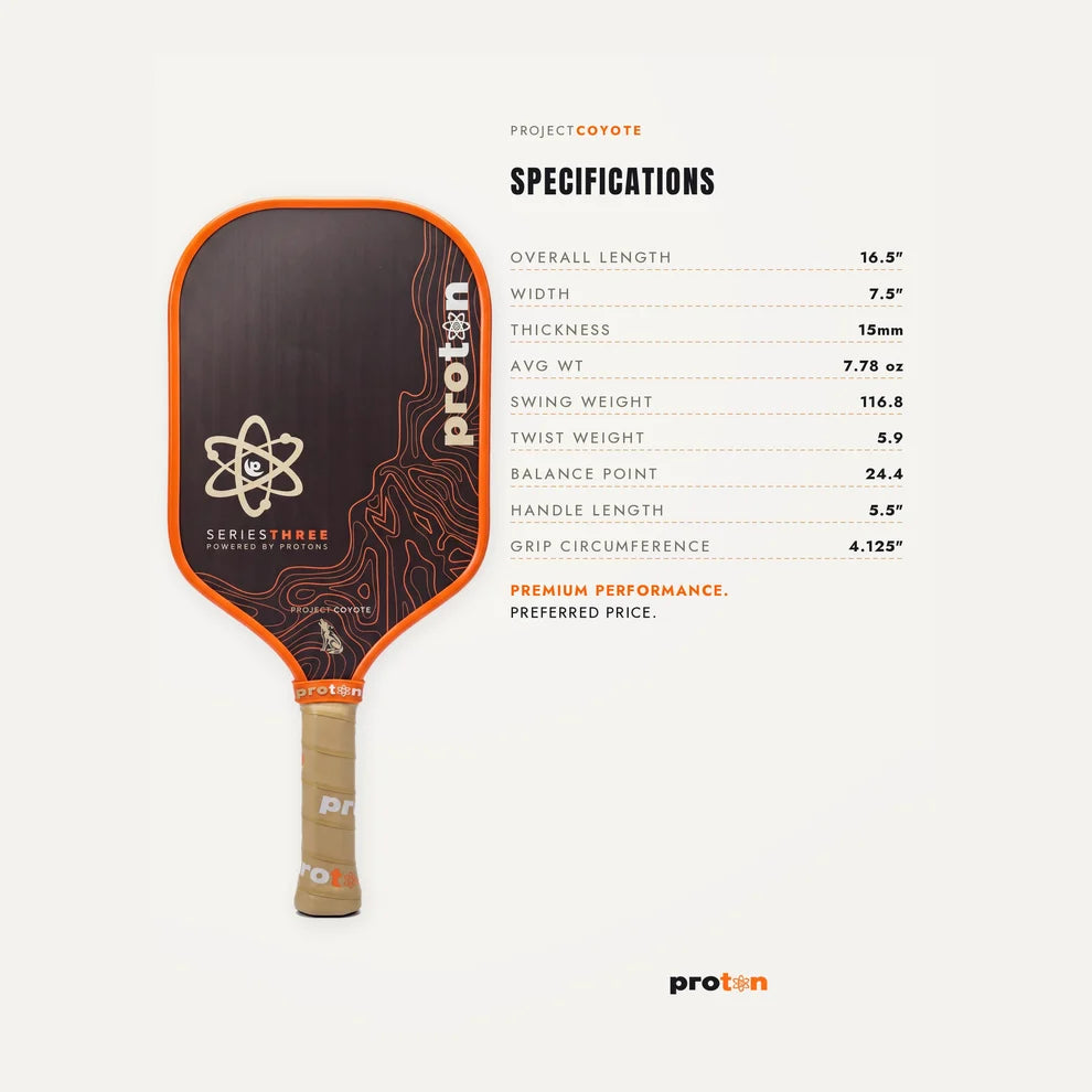 Proton Project Coyote Pickleball Paddle