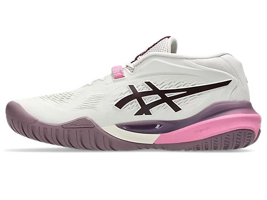 Asics Gel-Resolution X Women WIDE [Soft Oat/Dark Aubergine]