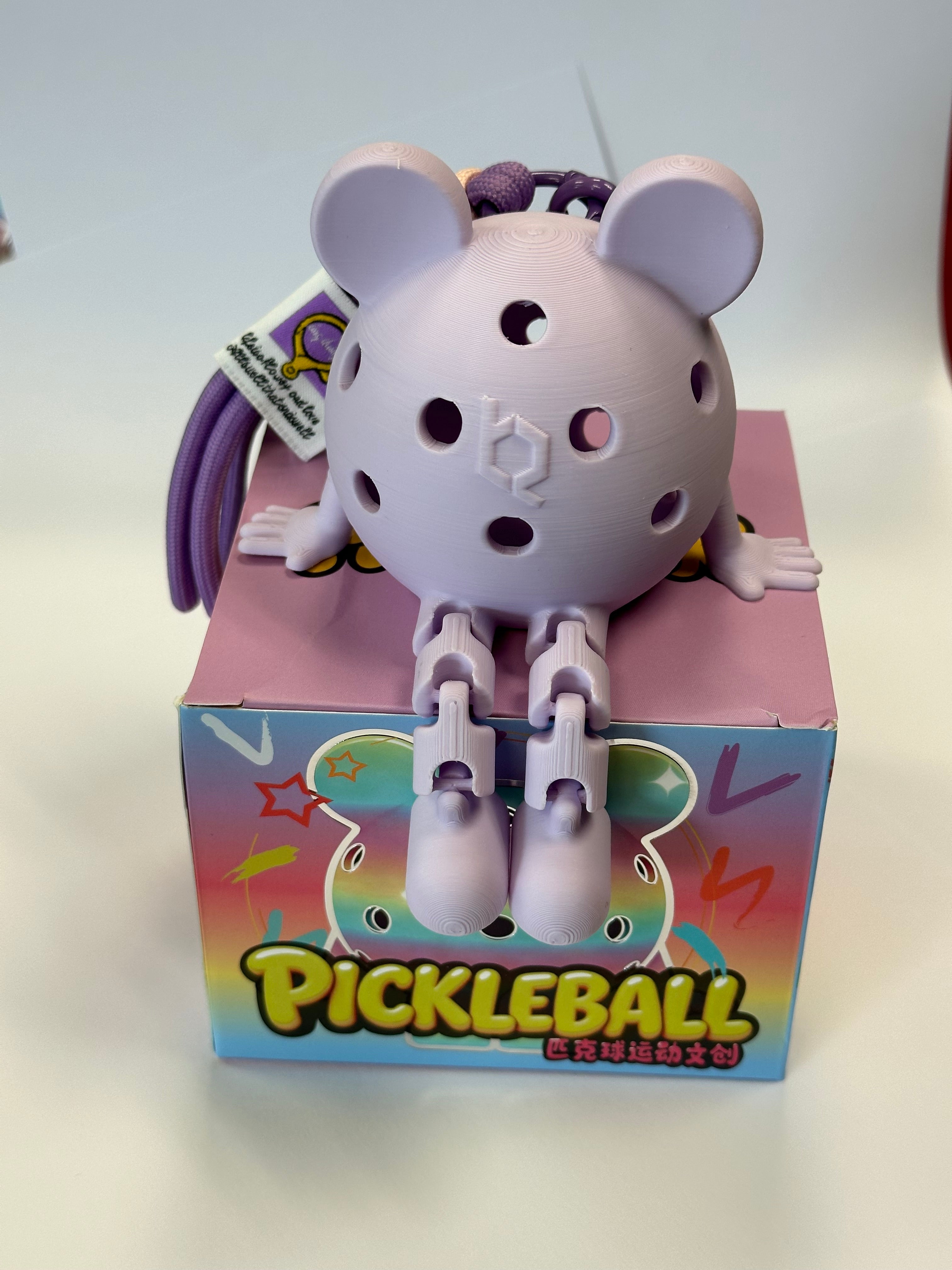 Pickleball Pip – 3D Printed Articulated Pickleball Mascot & Keychain