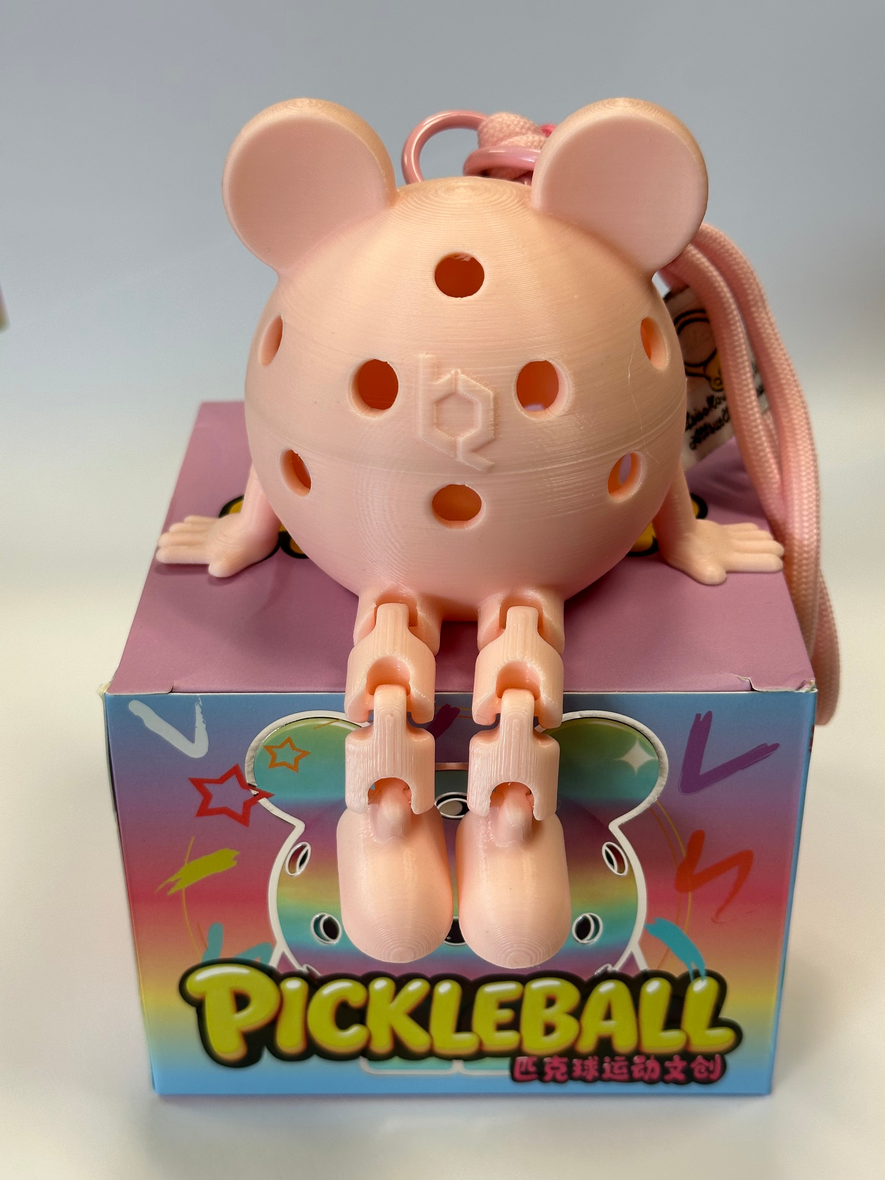 Pickleball Pip – 3D Printed Articulated Pickleball Mascot & Keychain