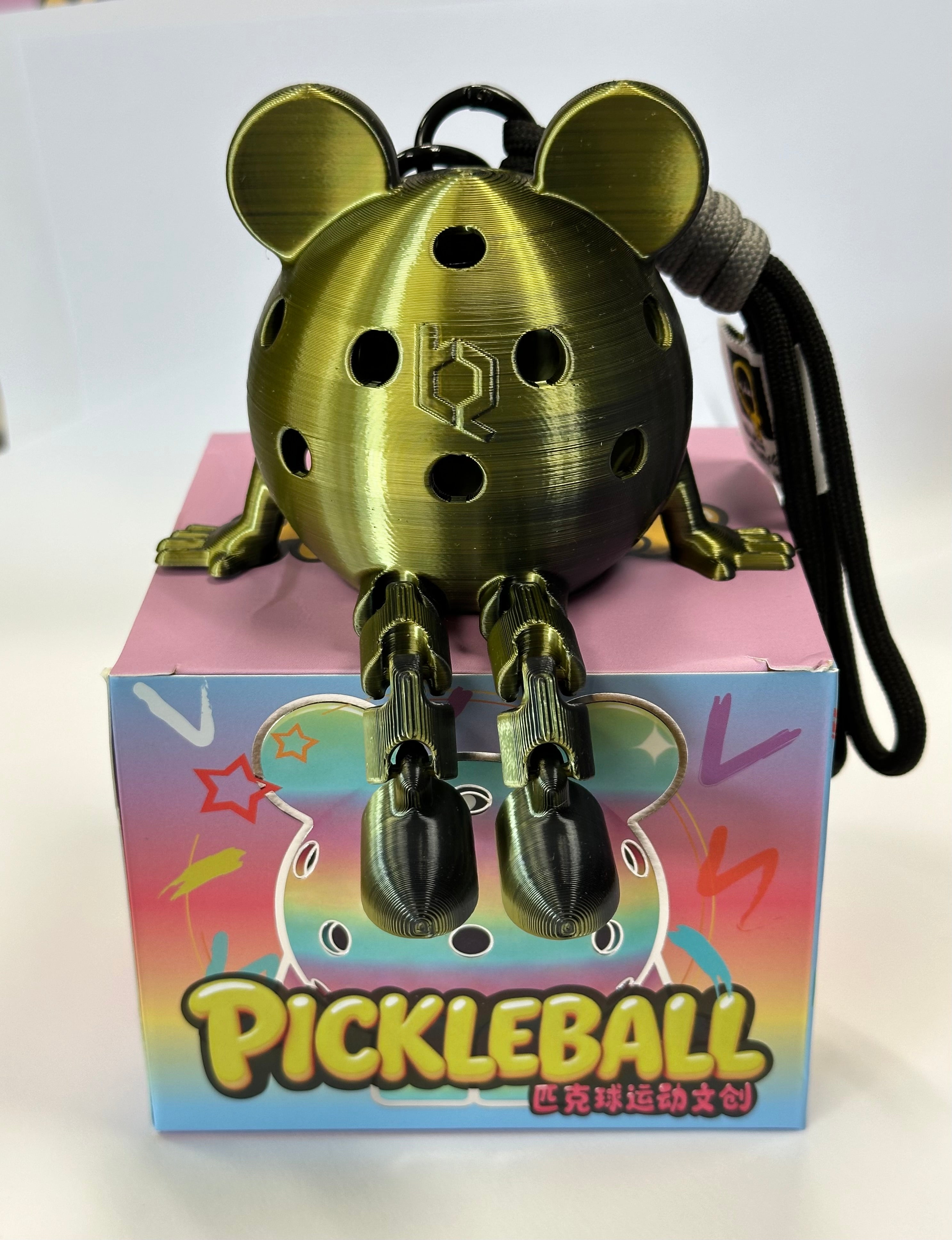Pickleball Pip – 3D Printed Articulated Pickleball Mascot & Keychain