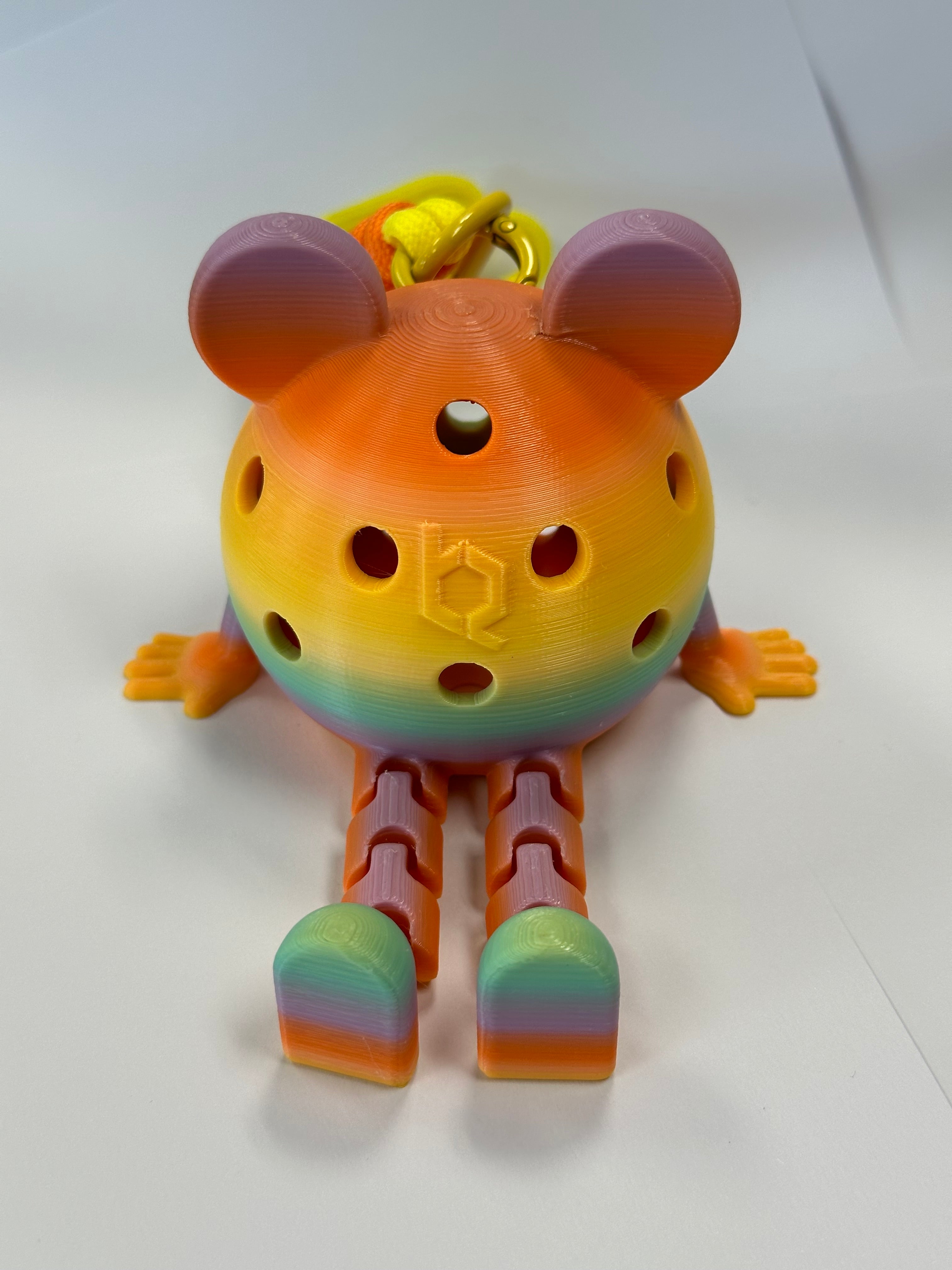 Pickleball Pip – 3D Printed Articulated Pickleball Mascot & Keychain