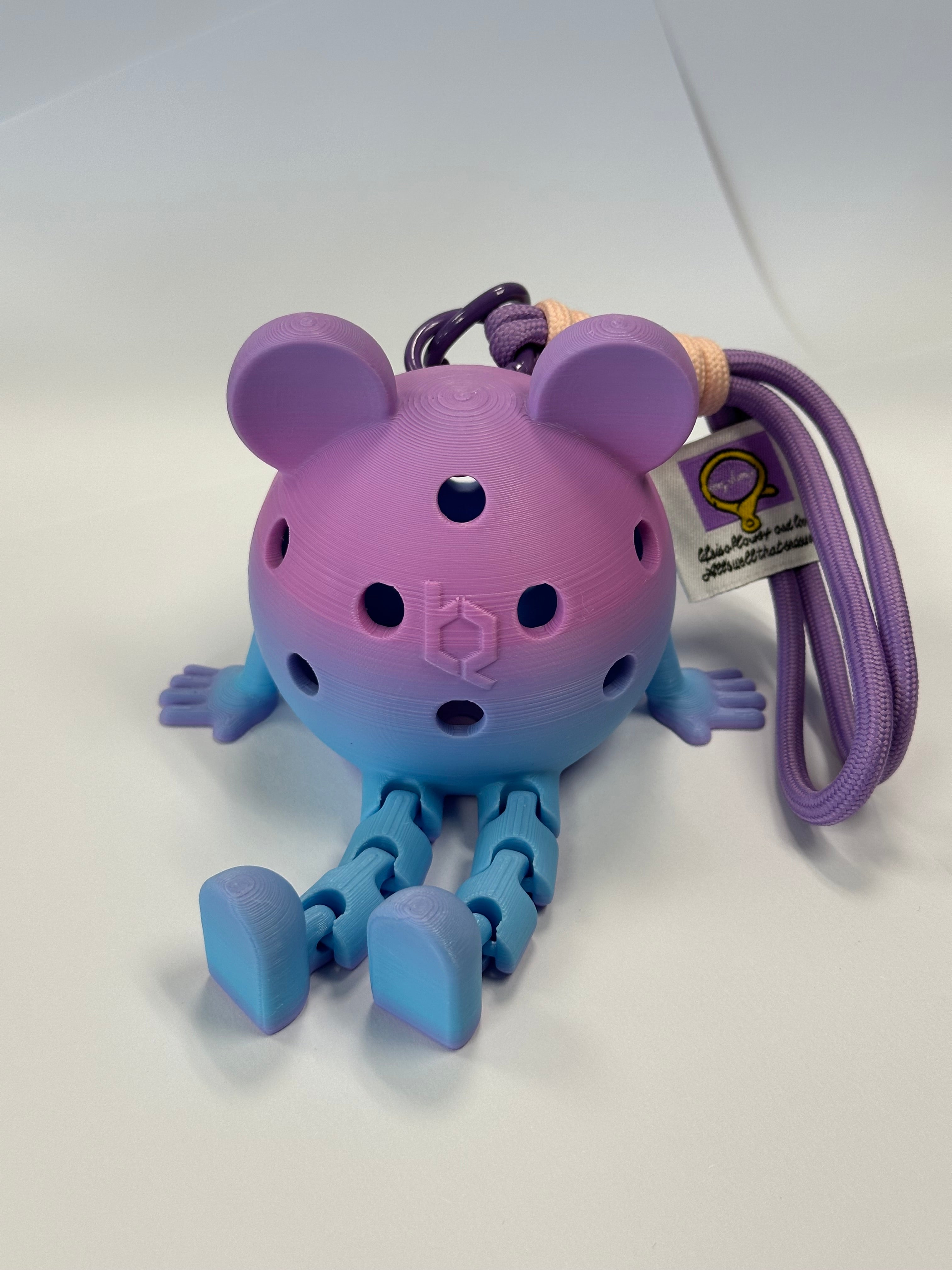 Pickleball Pip – 3D Printed Articulated Pickleball Mascot & Keychain