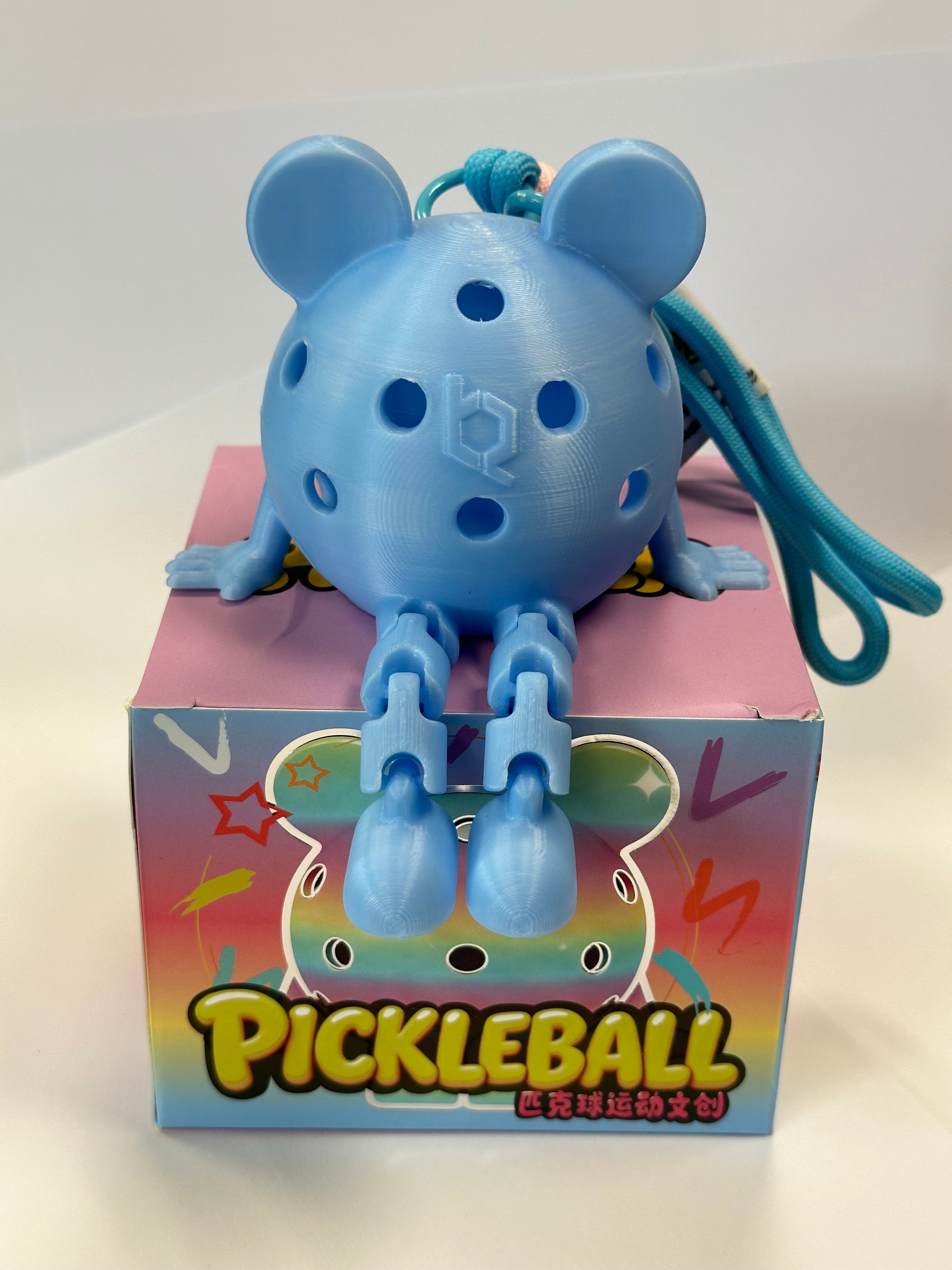 Pickleball Pip – 3D Printed Articulated Pickleball Mascot & Keychain