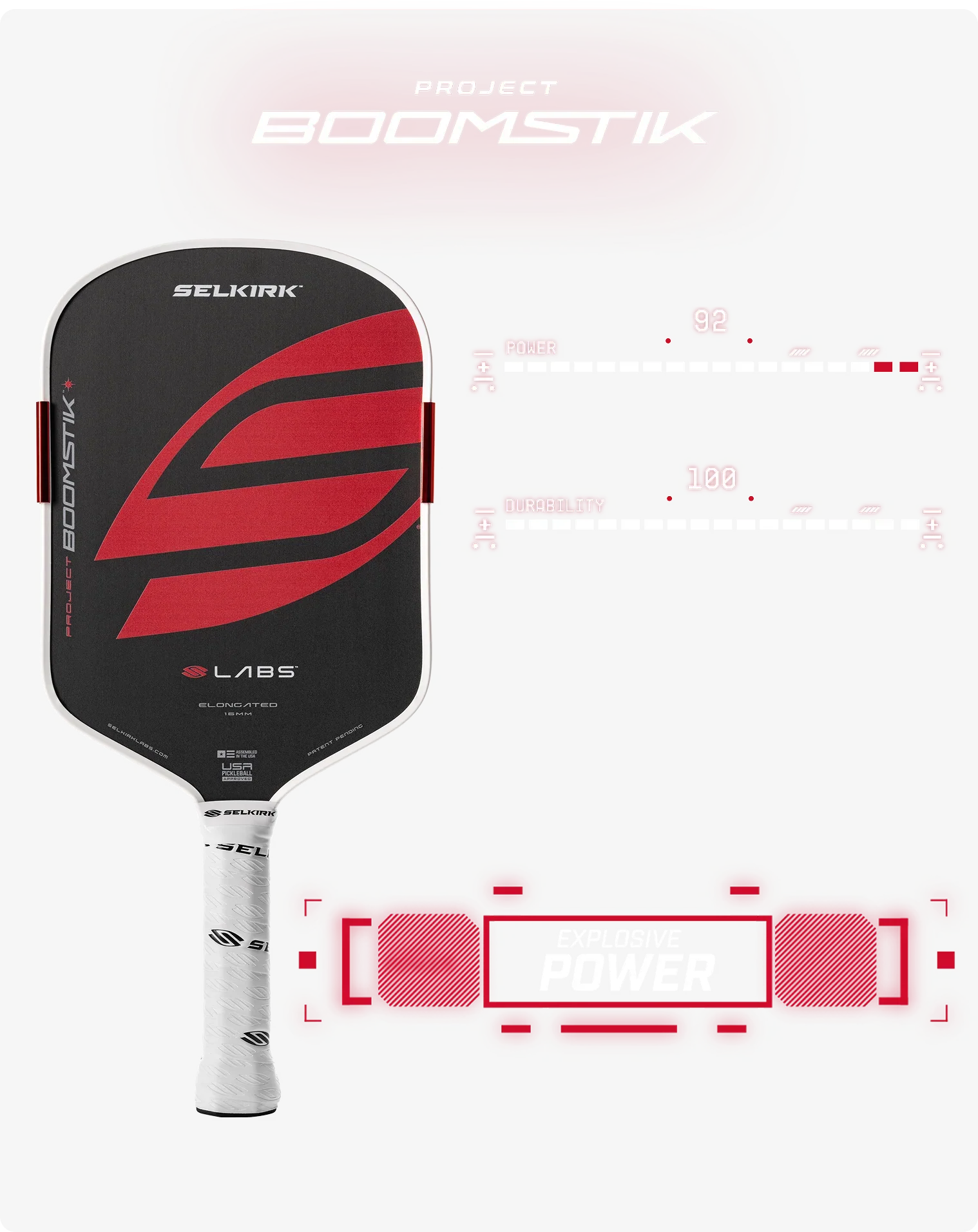 Selkirk LABS Boomstik 匹克球拍